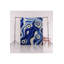 Tapis bleu lavable et bleu-789740403