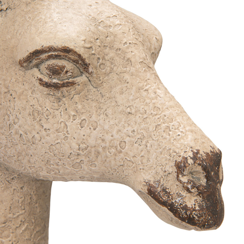 Figurine de veau girafe en magnésie rétro