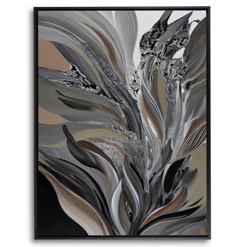 Indulge Me Print by Novi Lim, Black Floater Framed Canvas, 50" H x 38" W, No Mat