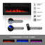 31.5" Electric Fireplace Heater - Black-781853270