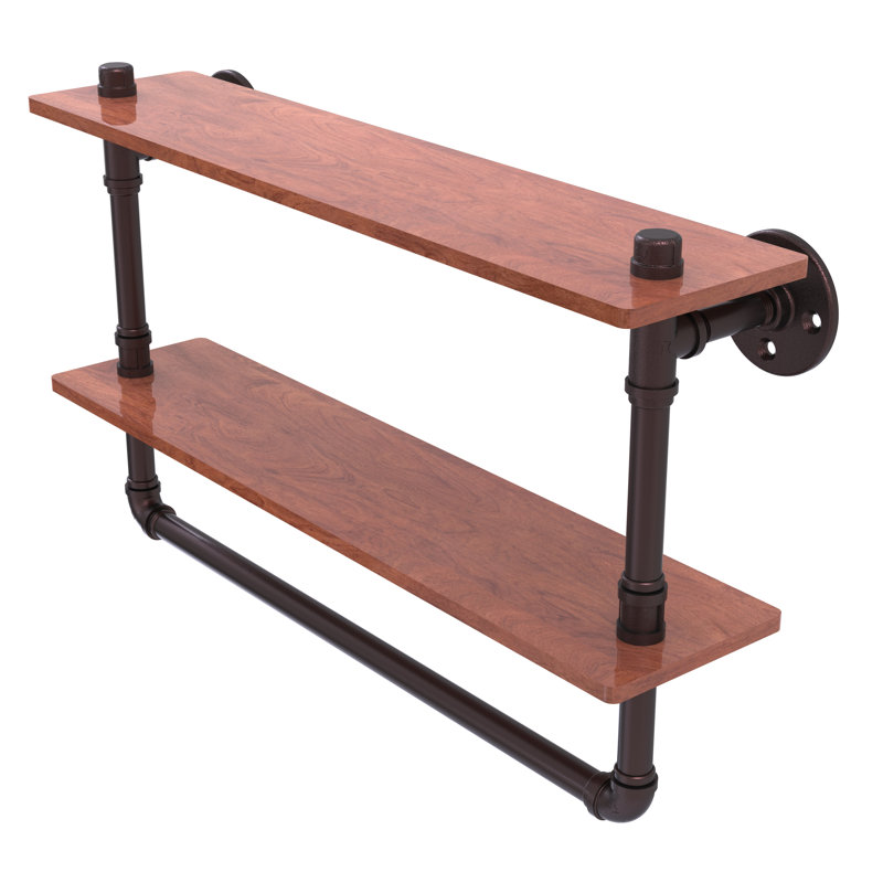 Bayer 2 Piece Walnut, Antique Bronze, 13.2" H x 22" W x 5.6" D