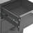 Sideboard Side Table for Living Room Bedroom Steel and Tempered Glass-1654534335