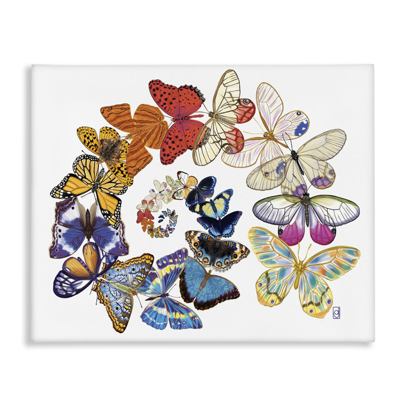 "Flying Butterfly Spiral", art mural par Ann Jasperson, H 30 po x l 40 po