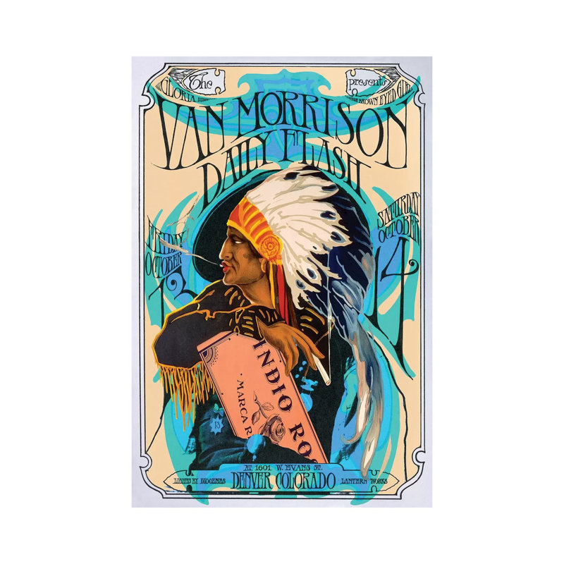 Van Morrison - Wrapped Canvas Print, 101.6 cm H x 66.04 cm W x 3.175 cm D