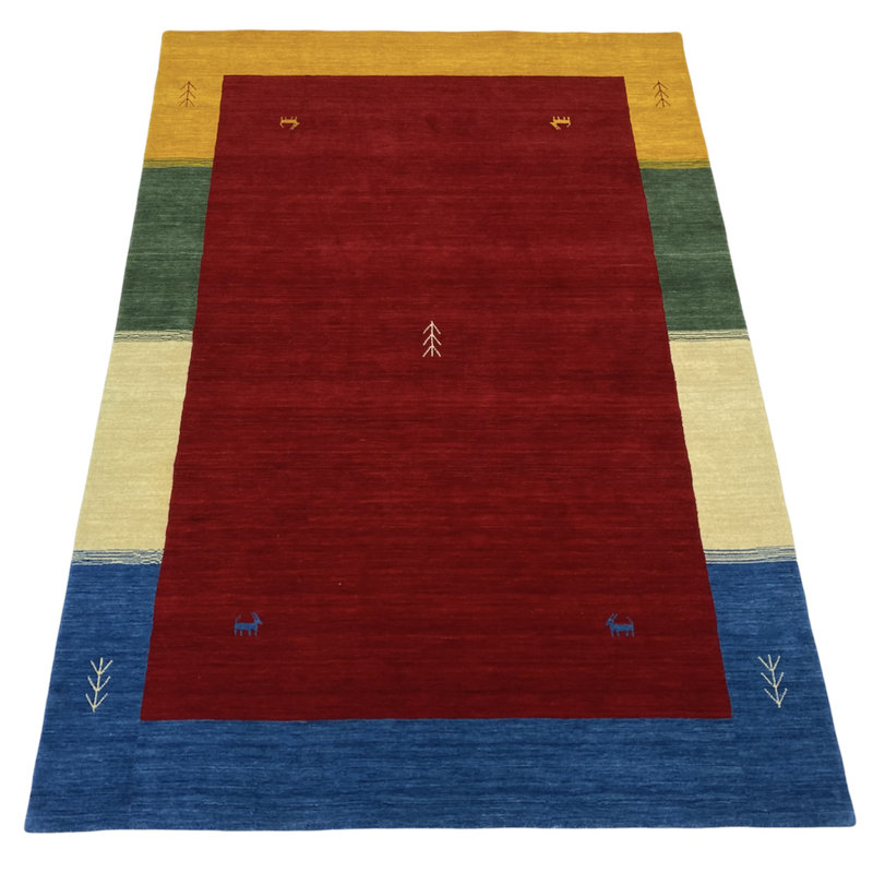 Hand Woven Red Indoor Rug, Rectangular 200 x 300cm