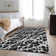 Premium Machine Washable Cerrito AMF501 Black Rug