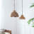 S/2 Rope Woven Chandelier