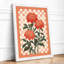 Three Gerbera Daisies Botanical - Framed Print-533233660-533233662