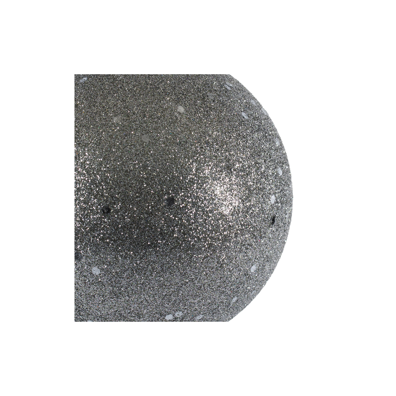 Holiday Décor Ball Ornament, 4" H x 4" W x 4" D, Limestone