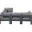 Canapé modulaire d'extérieur 90 po avec coussins Lareen-61209907-61209908