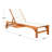 Lombardo Outdoor Eucalyptus Wood Chaise Lounge-92182548