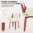 Chayne Faux Leather Upholstered Swivel Dining Armchairs-1483545562