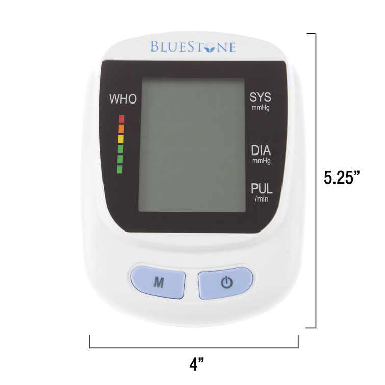 Bluestone Automatic Wrist Blood Pressure Monitor, White