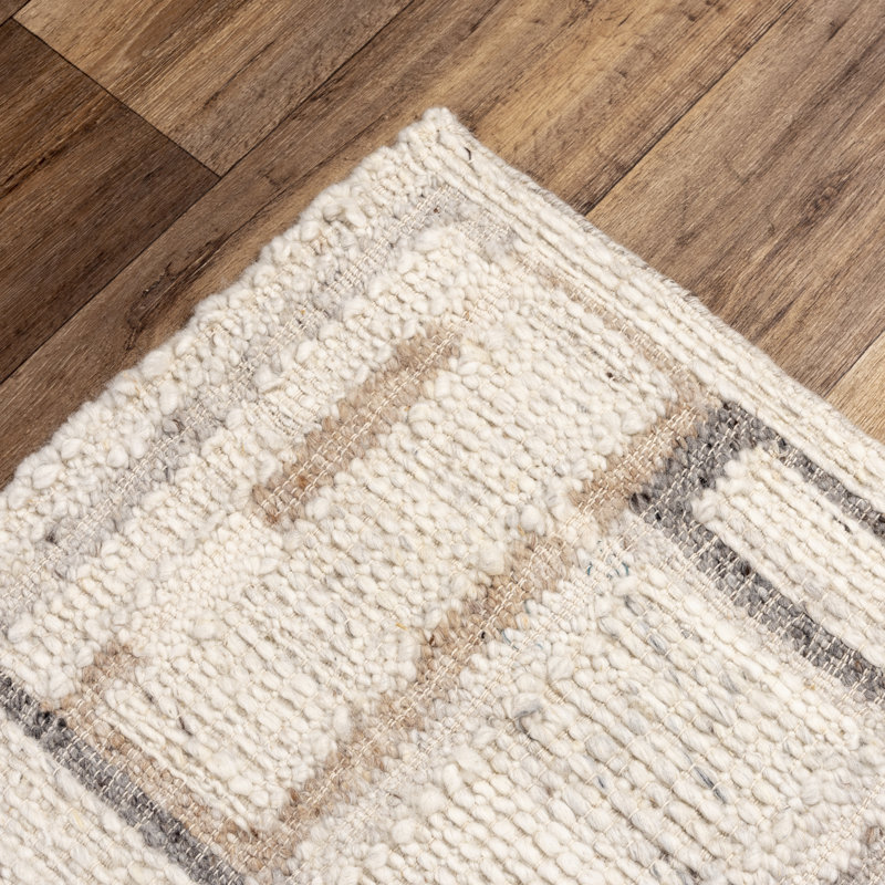 Tapis tissé à la main Dhurrie, Rectangle 9 pi x 12 pi