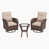 Beige Cushion/Brown Frame selected