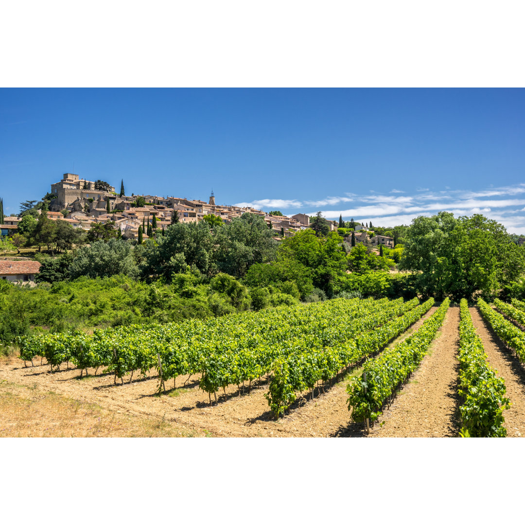 Leinwandbild Ansouis im Luberon