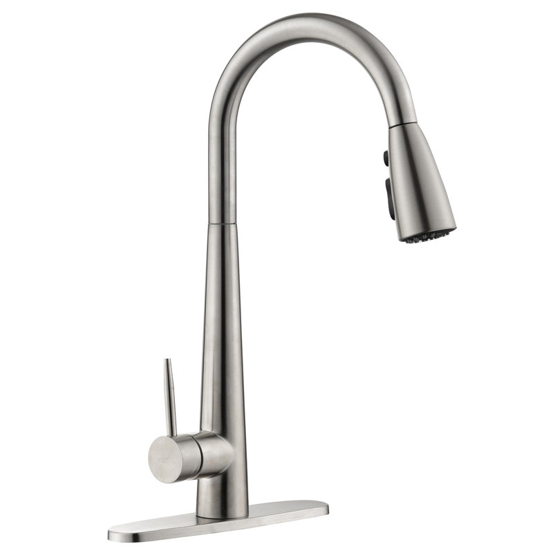 KISRAIS Kitchen Faucet, Brushed Nickel