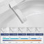 Toilette intelligente sans réservoir avec bidet intégré, ouverture et fermeture automatiques, bidet plus large avec siège chauffant, eau chaude et sèche, capteur de pied, affichage à DEL, télécommande