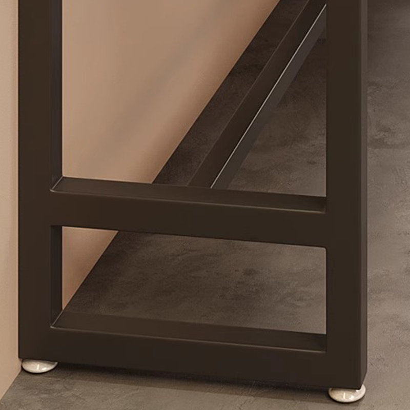 Table de bar en bois massif de style industriel, H 41,3 po x L 62,9 po x l 15,7 po