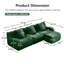 Canapé en tissu ergonomique ergonomique et confortable