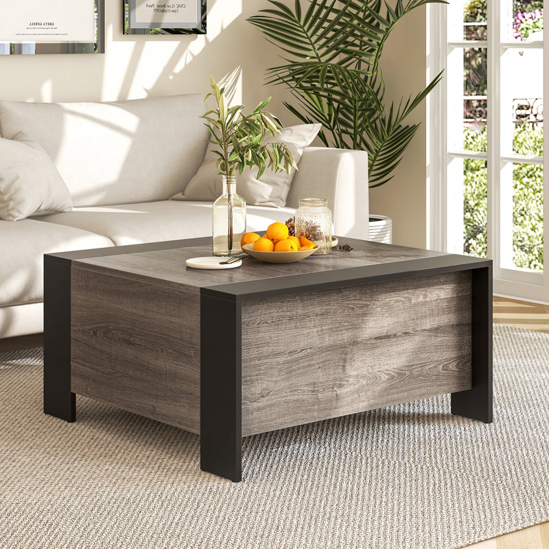 Caddigan Lift Top Four Leg Coffee Table with Storage
