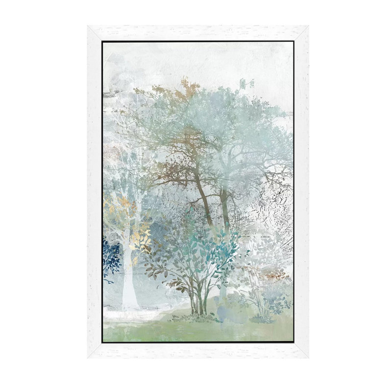 Silent Mystery II by Allison Pearce - Painting on Canvas, 101.6 cm H x 66.04 cm W, White Framed