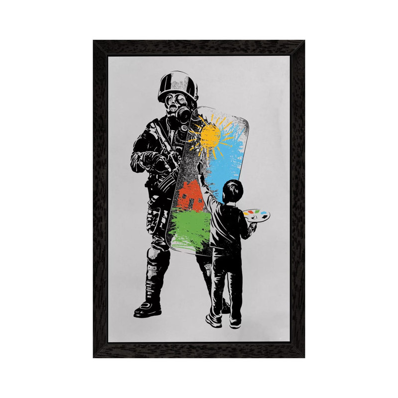 Turmoil by Rob Dobi - Print on Canvas, 101.6 cm H x 66.04 cm W, Black Framed