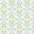 White/Green/Sky Blue Damask