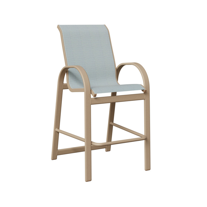 Fauteuil de bar berlinois Berlin Gardens, Interlock Calypso, Sahara moucheté