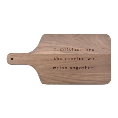 Traditions Together Paddle Cutting Board
