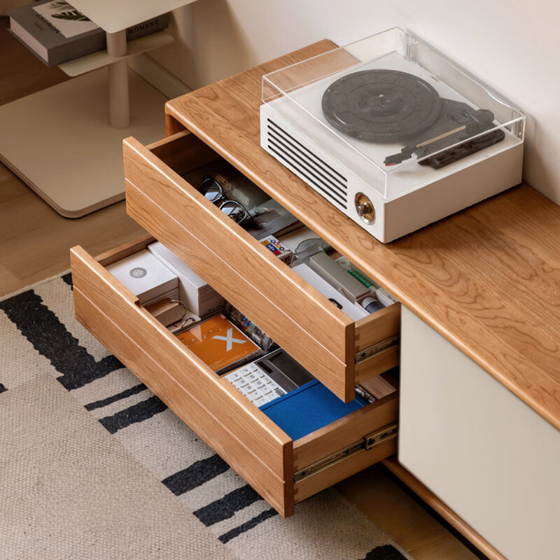 Meuble télé simple en bois massif
