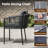4 Person Outdoor Wicker Dining Set With Square Table-124601130