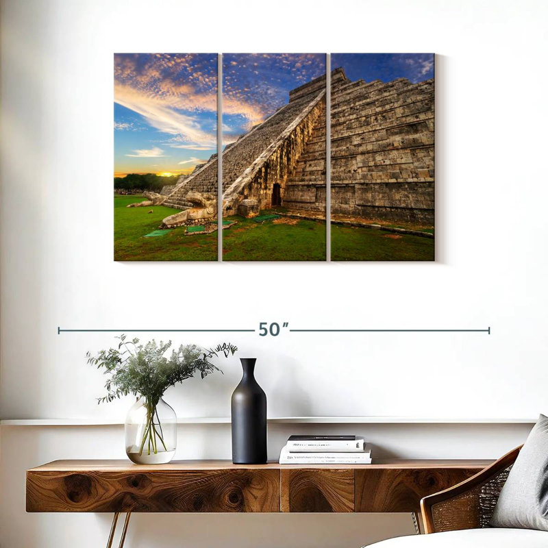 Adella Kukulcan Step Pyramid, 24" H x 38" W