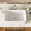 Lavabo vasque de salle de bain en céramique blanche de 21 po x 14 po - Conception classique contemporaine avec apparence élégante et généreuse, résistance aux taches, nettoyage facile, qualité de fabrication, surface lisse, peu d'eau