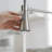 Commercial Black Kitchen Faucet with Pull-Out Sprayer, Single Handle for Easy Control and Modern Design-130630193