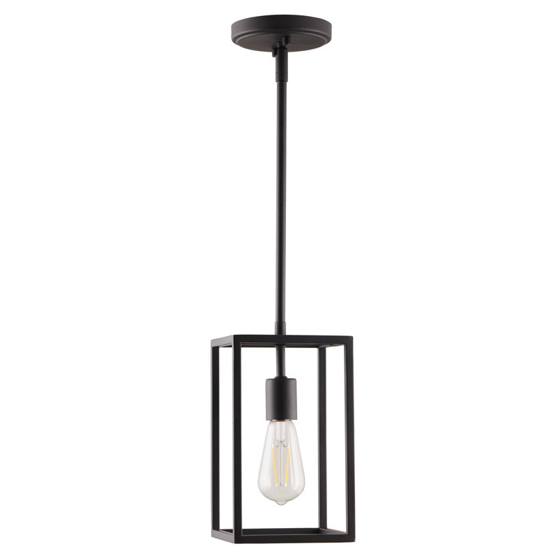 Luminaire suspendu géométrique 1 lumière Gwendel, Noir