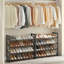 Range-chaussures empilable 32 à 40 paires, avec tablettes réglables plates ou en angle-2001761148