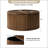 Jadida Modern Fluted Round Flip Top with Storage Coffee Table-373941916-375768558