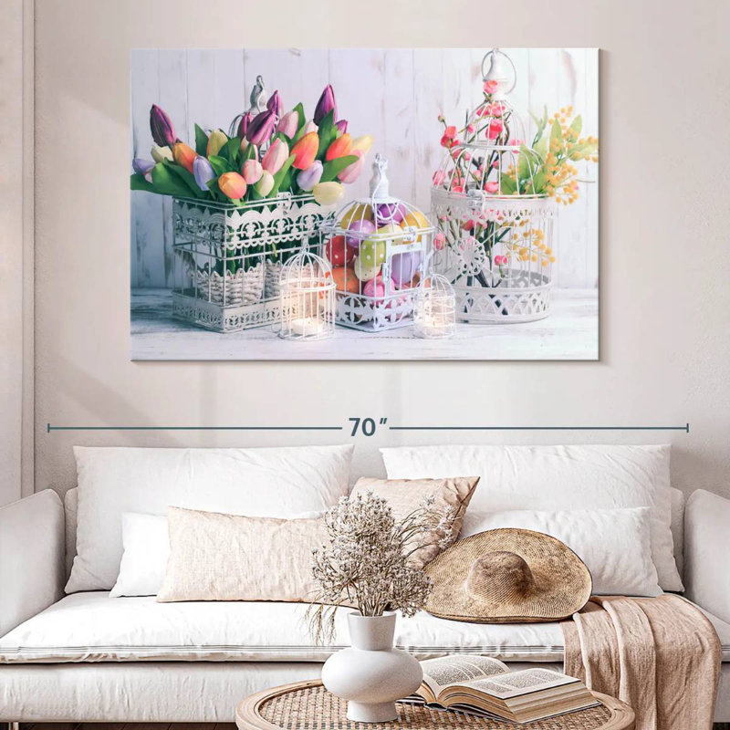 Décoration de Pâques, H 34 po x l 51 po