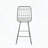 Modern Wire Counter Stools with Water-Resistant Cushions, Set of 2-69527861
