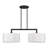 Ackley 2 Light Black Large Linear Chandelier-1271283660