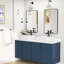 Lavabo vasque de salle de bain en céramique blanche avec robinet de salle de bain L 19 po x l 15 po