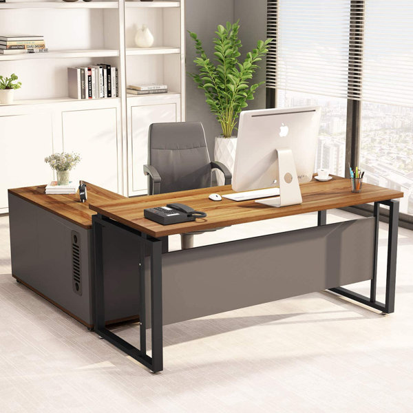 Latitude Run® Aatika Reversible L-Shape Desk & Reviews | Wayfair