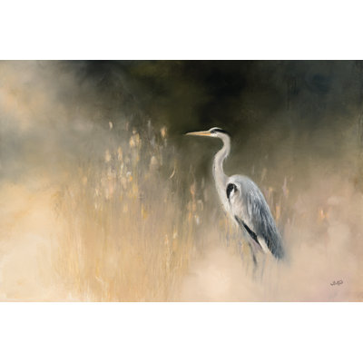Peaceful Egret 1 Piece Wrapped Canvas Painting