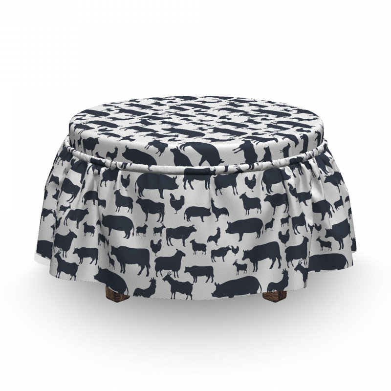 Housse pour repose-pieds farm animaux