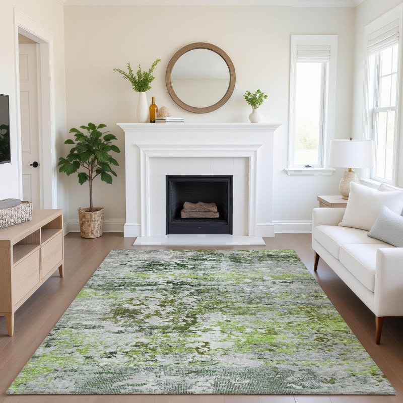 Tapis moderne lavable à la machine de qualité supérieure Mayfield AMF1830, Rectangle 10 pi x 14 pi