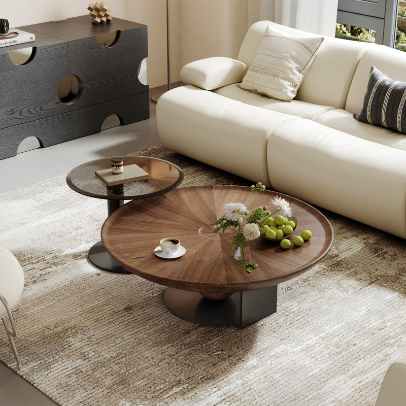 Table basse gigogne en bois Marizela