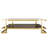 Modern Metal and Glass Coffee Table Marble Look-1108232891