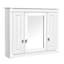 Armoire murale de salle de bain avec 4 tablettes réglables et miroir-2049906612
