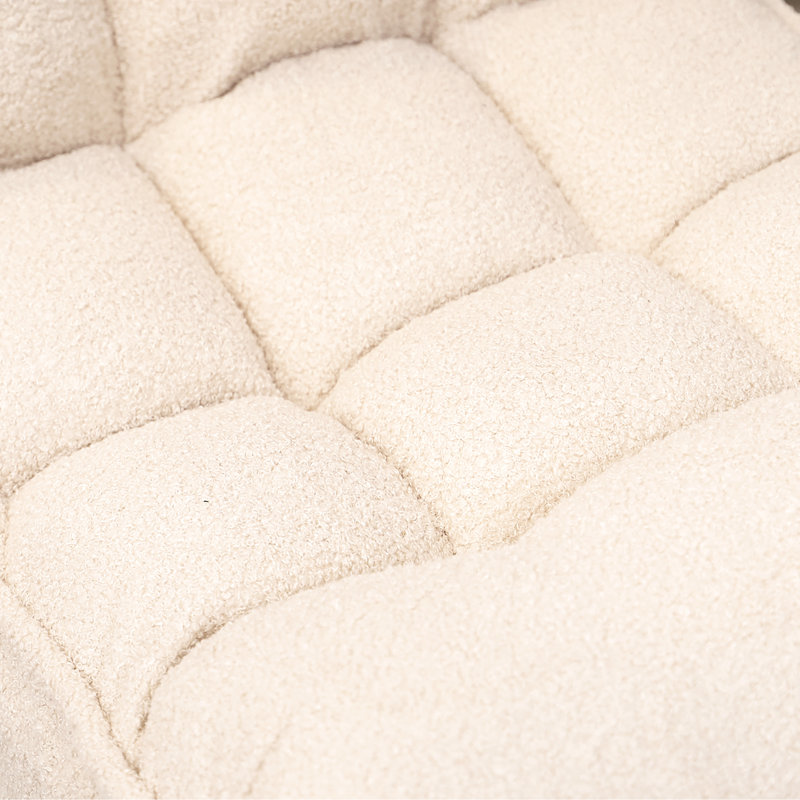 4-Segment Adjustable Chair For Bedroom, Soft Sponge, White Reclining Watching Tv, Back, Space Saving